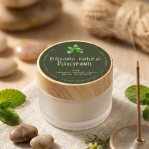 Bálsamo Refrescante Natural com Hortelã e Camomila